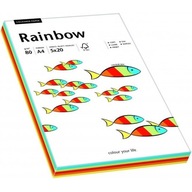 Farebný kopírovací papier A4 80g RAINBOW intenzívny mix