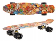 FISZKA GRAFFITI SKATEBOARD SO SVIETIACIMI LED KOLESMI