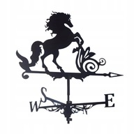 Retro Black Horse Weathervane Yard Weathervane