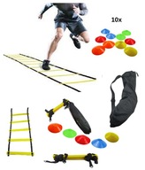 Koordinačný rebrík FUTBALOVÝ tréningový set Outdoor FIT