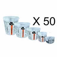 50 x 4CR 7700 Nádoby na miešanie farieb 750 ml