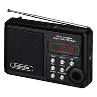 SRD 215 B Vreckové rádio Mp3, USB, slot na SD kartu Lítiová batéria do 10