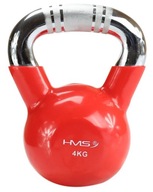 Liatinový kettlebell s vrúbkovanou rukoväťou KTC04 4kg