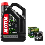 Olej Motul 5100 10W40 4l + HIFLO HF204 olejový filter