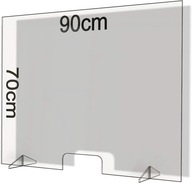 Ochrana proti striekajúcej vode z plexiskla 4mm 90x70cm