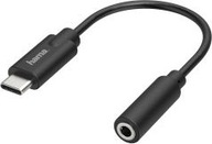 Hama USB-C USB adaptér – Jack 3,5 mm čierny (00200