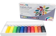 Pentel Fabric Fun Fabric Farby 12 farieb, odolné, umývateľné