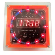 Elektronické otočné hodiny 60 LED s puzdrom DIY KIT