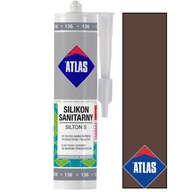 ATLAS SILIKÓNOVÝ SILTON SANITÁRNY tmavá hnedá 024 280ml