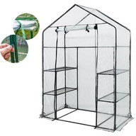 NEO SKLENÍK 143x73x195cm PVC KOVOVÁ FÓLIA