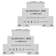 2x 1-kanálový switchBox DIN 230V WiFi BLEBOX