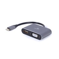 Adaptér USB-C 3.0 Male to HDMI alebo VGA Female Gem