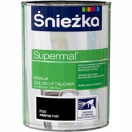 Olejový email Śnieżka Supermal black matt F105 0,8