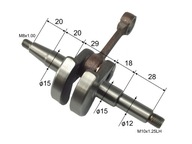 Kľukový hriadeľ NAC SPS01-45 PÍLA ČÍNA 45 52 58CC