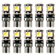 10 LED žiaroviek W5W T10 canbus interiérová doska 12V