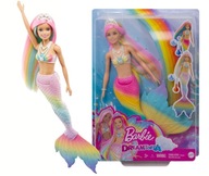 BARBIE Dreamtopia bábika morskej panny Rainbow Transformation