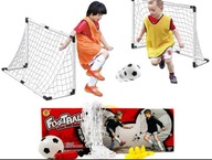 SET DVOCH FUTBALOVÝCH BRANIČIEK 120x80cm PUMPA NA LOPTY