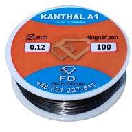 Kanthal odporový drôt A1 0,12mm 100 metrov