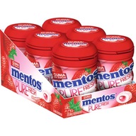 MENTOS PURE FRESH STRAWBERRY fľaša 60 g 6 ks