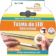 MONTÁŽNA PÁSKA PRE LED 2X 5m X 9mm TECHNICQLL