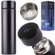 TERMÁLNY VÝLETNÝ HRNČEK THERMOS SMART LED 500ML ČIERNA