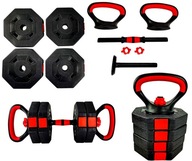 KETTLEBELL NASTAVITEĽNÝ BITUMEN Činky 2X5 3v1