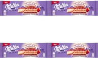 Čokoládový Milka Jahodový tvarohový koláč 300g x4