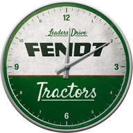 Nástenné hodiny FENDT TRACTORS kov + sklo