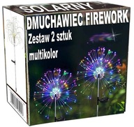 SOLAR záhradné svietidlo FIREWORK LED púpava x2