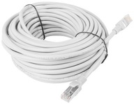 30m Lanberg patchcord sieťový kábel, kat.5e, sivý