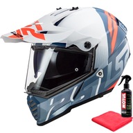 Prilba LS2 MX436 Pioneer Evo Evolve White Cobalt XXL