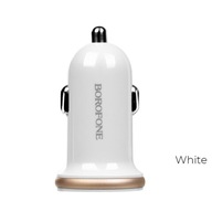 Borofone - 2x USB nabíjačka do auta, biela