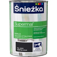 Śnieżka Supermal Phtalic email 0,8L Black Gloss