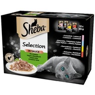 SHEBA Selection Mix príchutí v omáčke 12x 85g