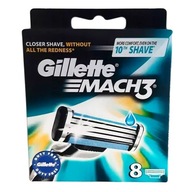 Gillette Mach 3 žiletky, 8 ks, náplne