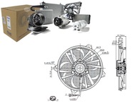 VENTILÁTOR RADIÁTORA (S POUZDROM) CITROEN XSARA OBR