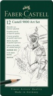 FABER-CASTELL 9000 UMELECKÁ ceruzka 12 KS OPAK. KOVOVÝ