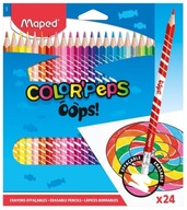 Colorpeps zmazateľné trojuholníkové pastelky 24ks Maped