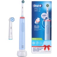 Elektrická zubná kefka Oral-B PRO 3 3770 Cross Action Modrá