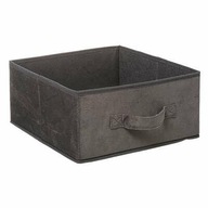 POLICOVÝ BOX Zamatovo sivý 31x15cm SKLÁPACÍ s rúčkou