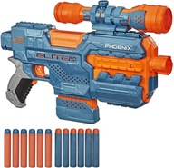 NERF ELITE 2.0 SPÚŠŤAČ PHOENIX CS-6 AUTOMATICKÝ + ZMIERATEĽ