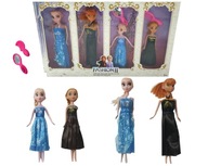 4X BÁBIKY ELSA FROZEN FROZEN ANNA ELSA SET