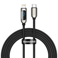 Kábel USB-C / Lightning, displej Baseus, kábel smartfónu, iPhone