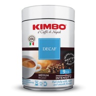 Kimbo Decaffeinato 250g mletá káva v plechovke