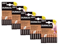 40x alkalické batérie Duracell Micro AAA R03 E92