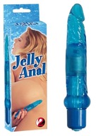 Tenký prírodný análny vibrátor - Jelly Anal