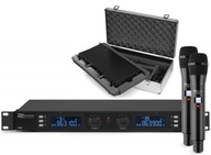 2x UHF MIKROPHONE + BASE + PD632H RACK CASE