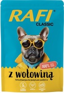 RAFI CLASSIC MOKRÉ KRMIVO PRE PSA S HOVÄDZÍM SADA 10X400G