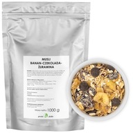 MUSLI ovsené vločky, banán a čokoláda s brusnicami 1kg