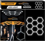 LED lampa Osvetlenie Panel Garáž Dielenský dom HEXAGON 297x307 5500-6000K